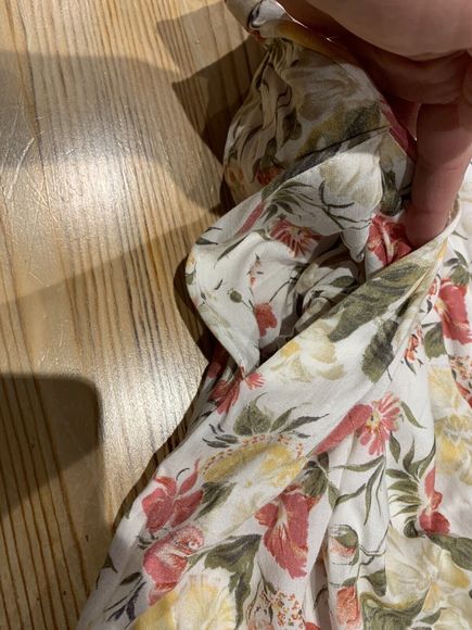 Vintage Debenhams Floral Cottage Core Midi Skirt High Waisted Size 8 12 W26 90s - Picture 3 of 7